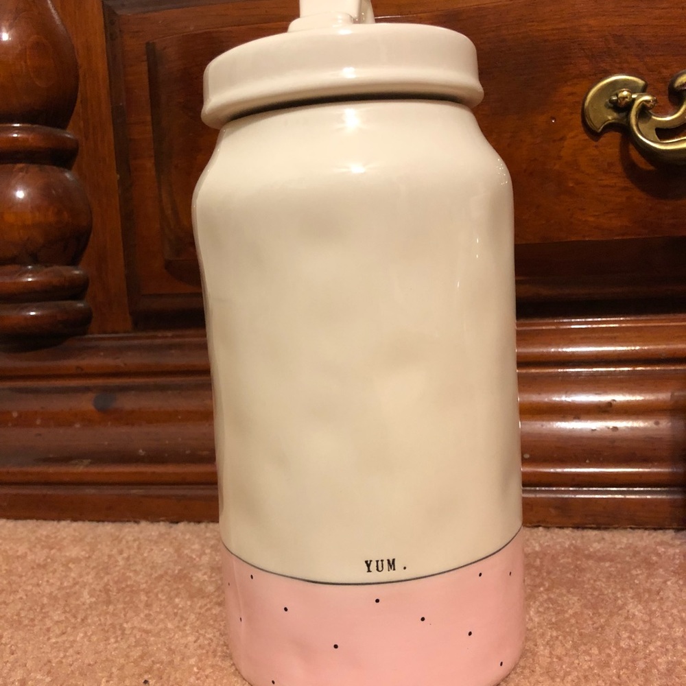 Pink Rae Dunn Canister